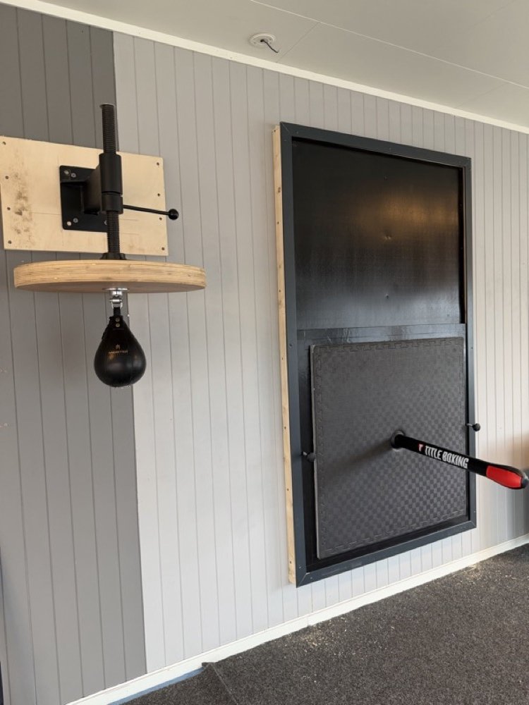Speed bag platform and wall mats