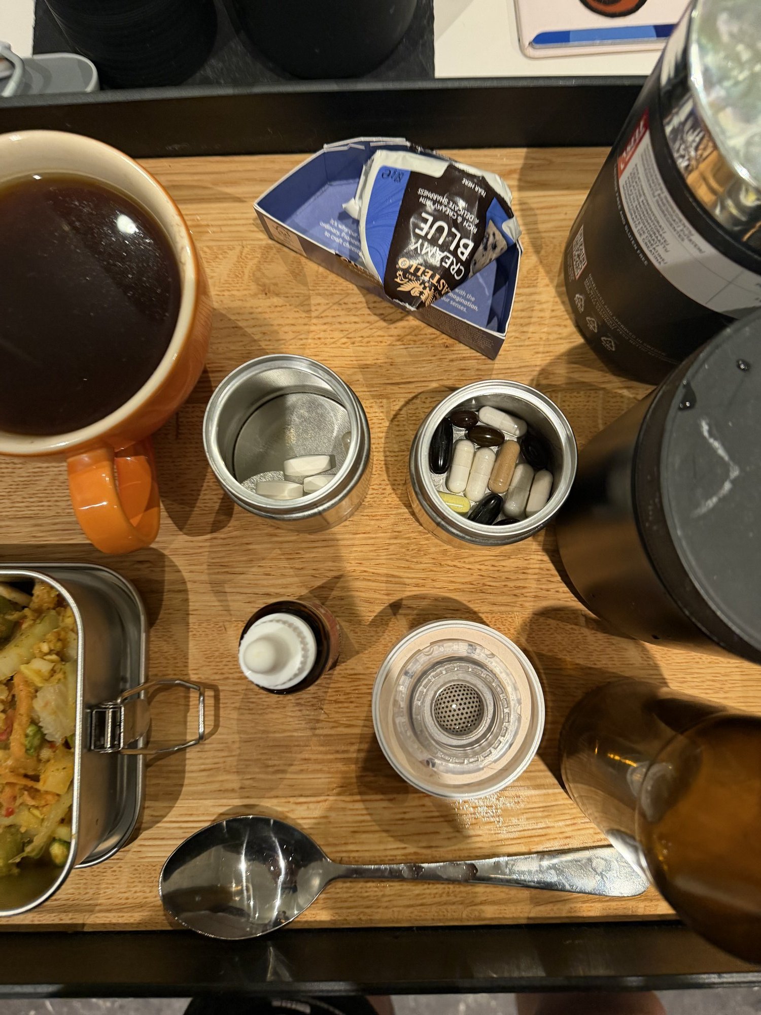 Supplementboksene på brettet